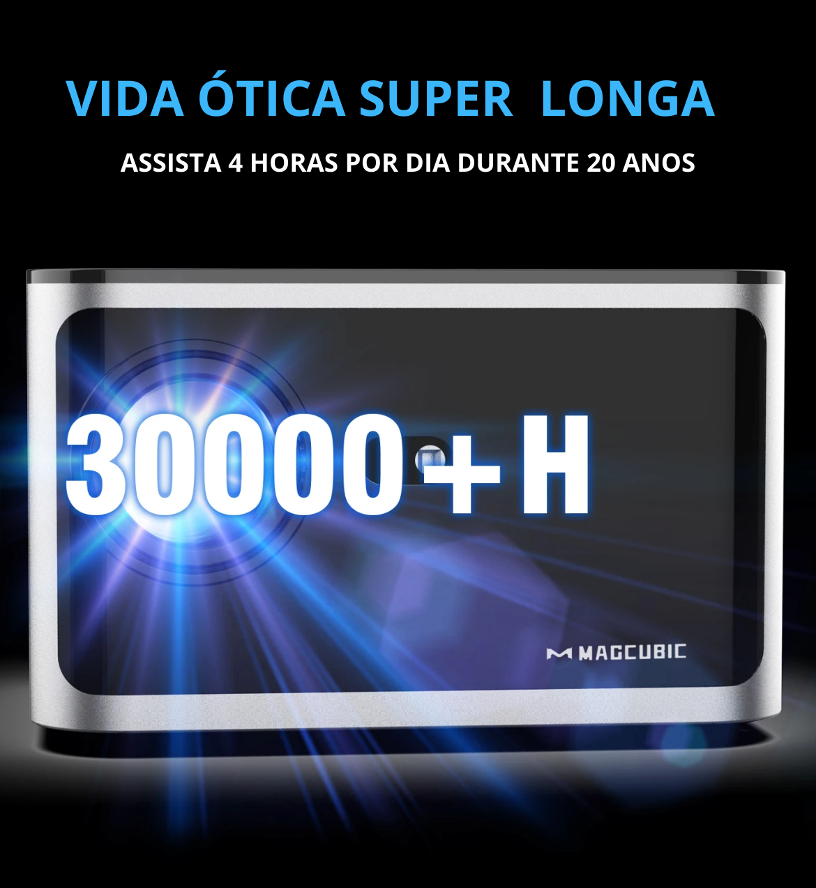 🚛 SMART PROJETOR PORTÁTIL MAGCUBIC HY350 ATUALIZADO (2024) (CATEGORIA ECONÓMICA)