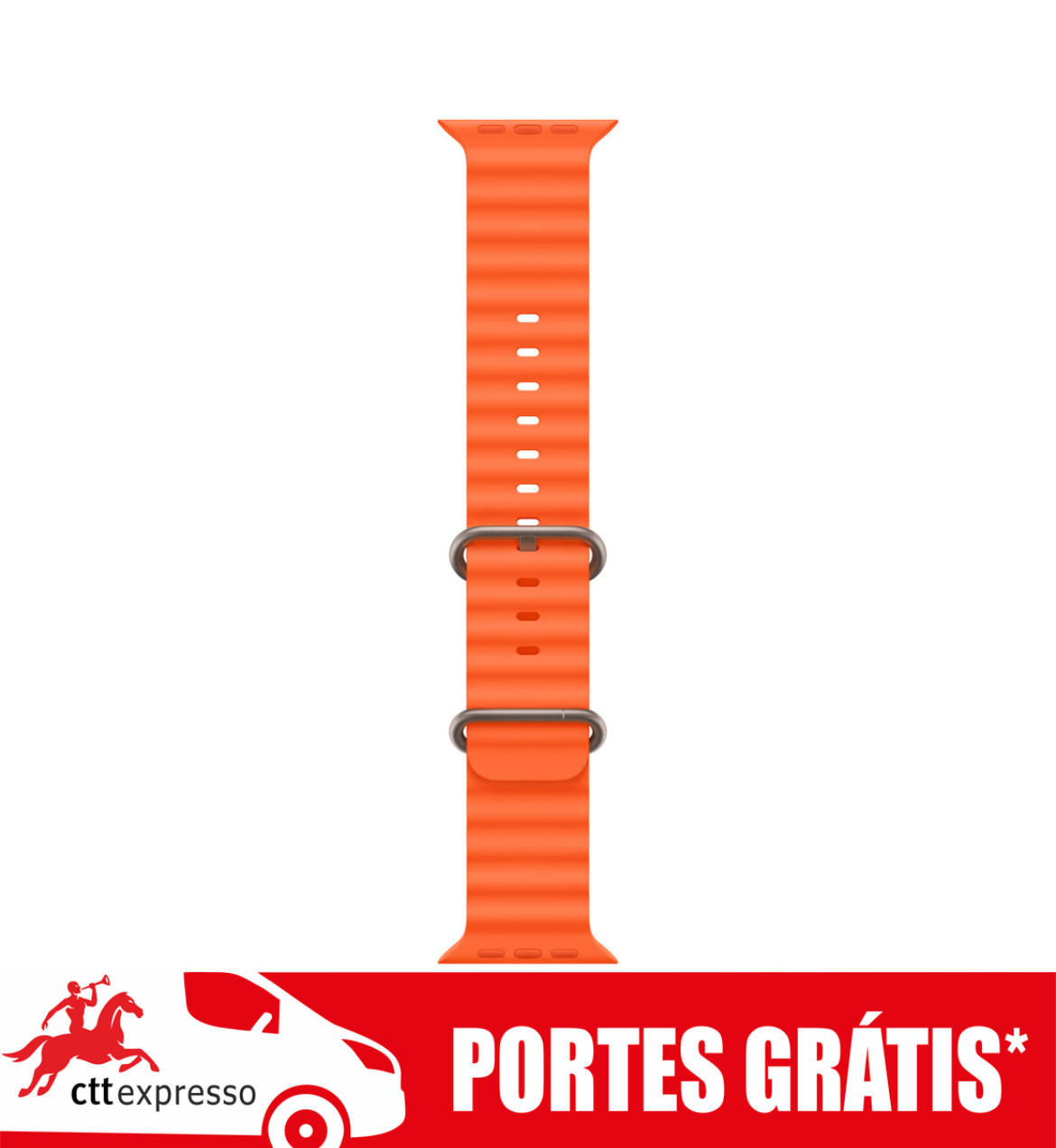 đ BRACELETE OCEAN STRAP EM SILICONE PARA APPLE WATCH