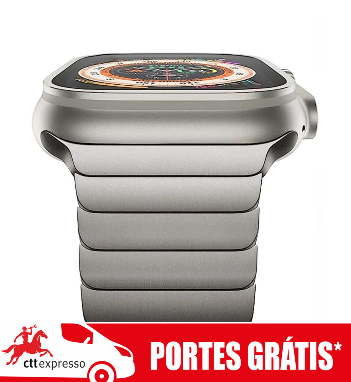 🚚 BRACELETE ESPECIAL EM INOX PARA O APPLE WATCH ULTRA