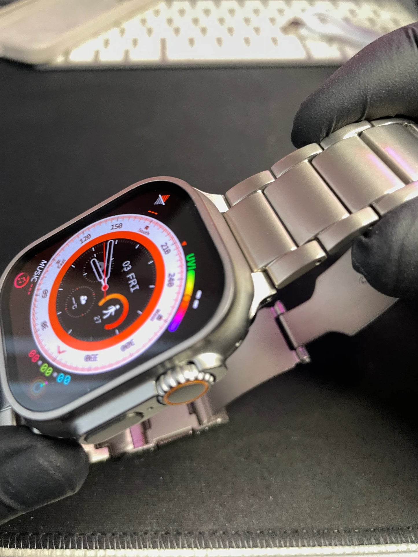 🚚 BRACELETE PREMIUM EM TITÂNIO PARA O APPLE WATCH ULTRA 49MM
