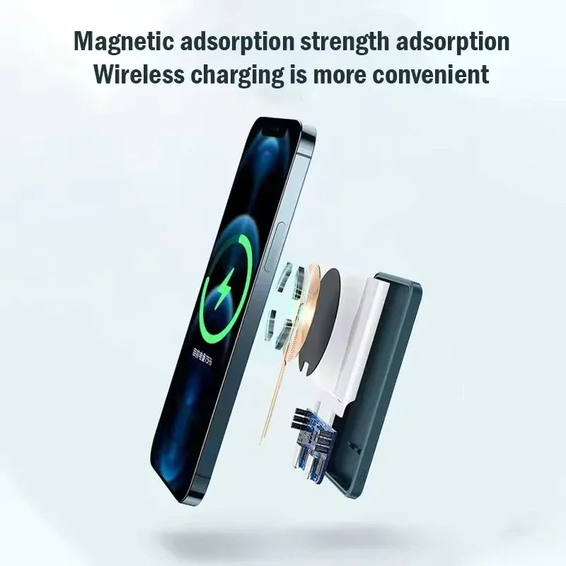 30000mAh Fast Charging Wireless Charger Macsafe Auxiliary Backup External Magnetic Battery Pack Power Bank for iPhone12 13 14 15