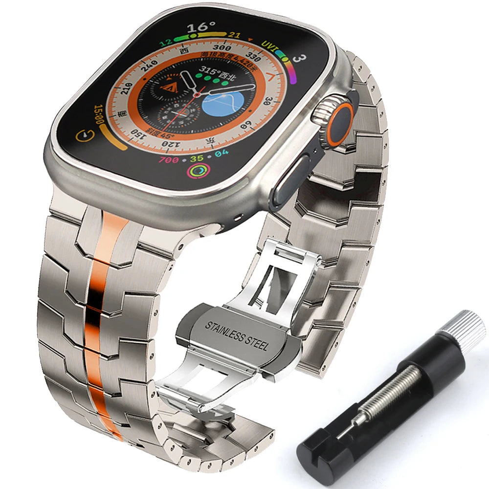 🚚 BRACELETE ESPECIAL DE INOX PARA O APPLE WATCH