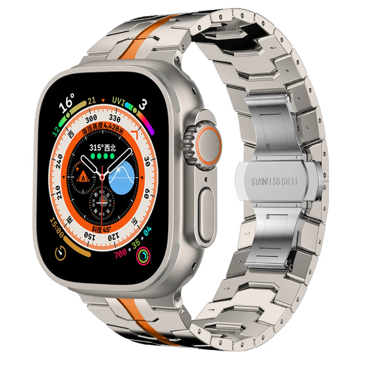 🚚 BRACELETE ESPECIAL DE INOX PARA O APPLE WATCH