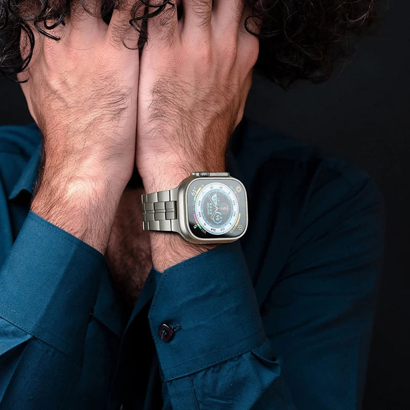 🚚 BRACELETE PREMIUM EM TITÂNIO PARA O APPLE WATCH