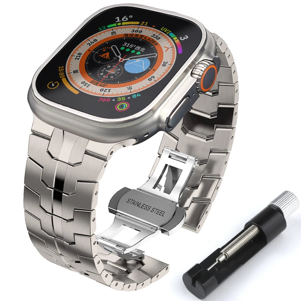 🚚 BRACELETE ESPECIAL DE INOX PARA O APPLE WATCH