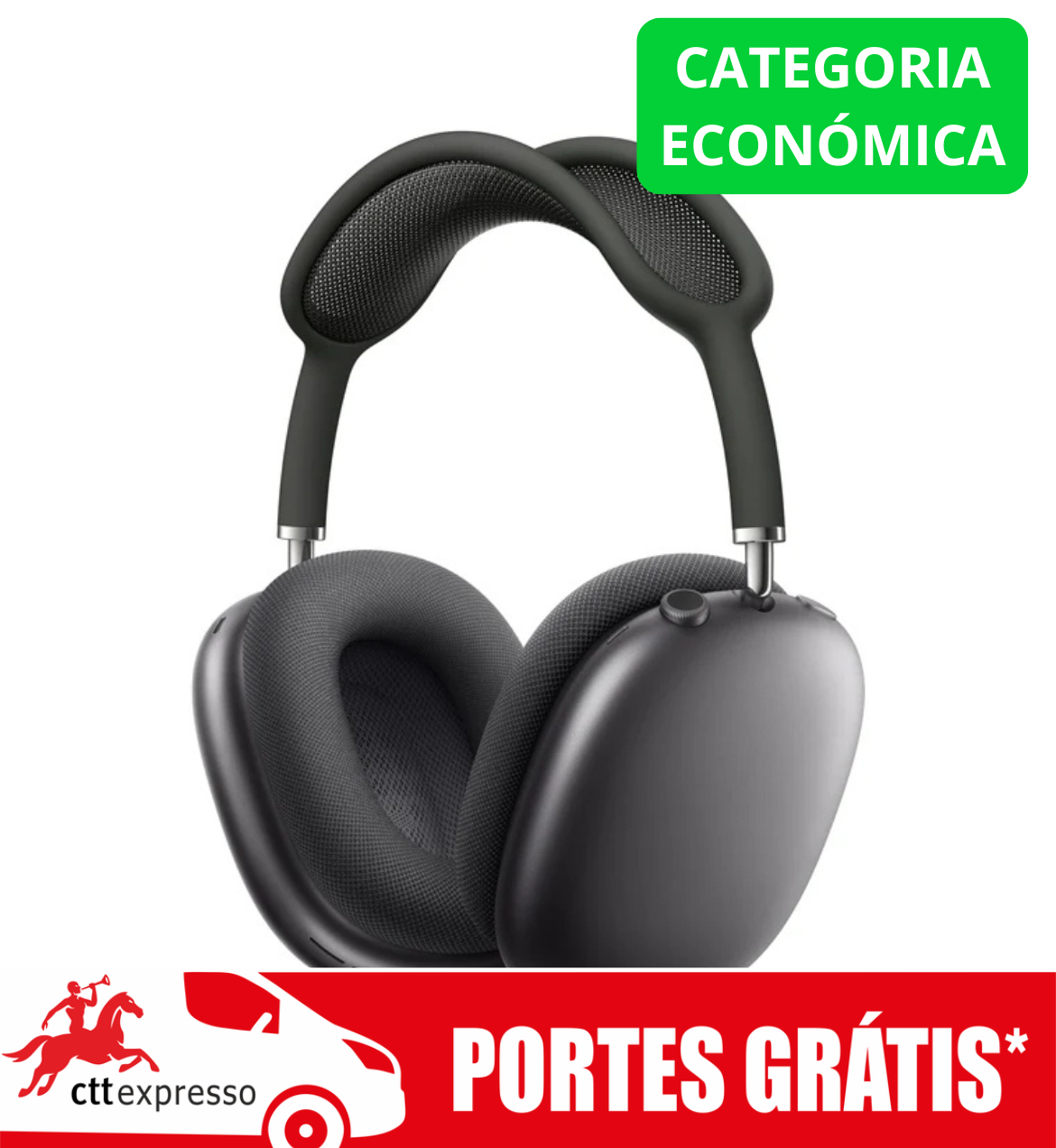 🚛 INPODS MAX QUALIDADE PREMIUM COM CANCELAMENTO DE RUÍDO (CATEGORIA ECONÓMICA)
