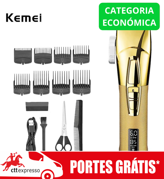 🚛 MÁQUINA DE CORTAR CABELO KEMEI 5096 (CATEGORIA ECONÓMICA)
