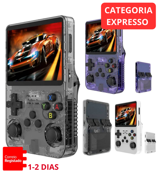 🚚 CONSOLA PORTÁTIL | R36S +15K JOGOS RETRO MULTI-PLATAFORMA