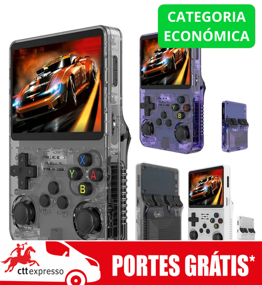 🚛 CONSOLA PORTÁTIL | R36S +15K JOGOS RETRO MULTI-PLATAFORMA (CATEGORIA ECONÓMICA)