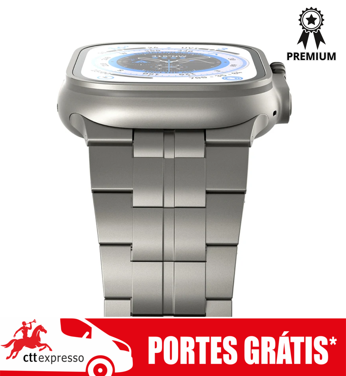🚚 BRACELETE PREMIUM EM TITÂNIO PARA O APPLE WATCH