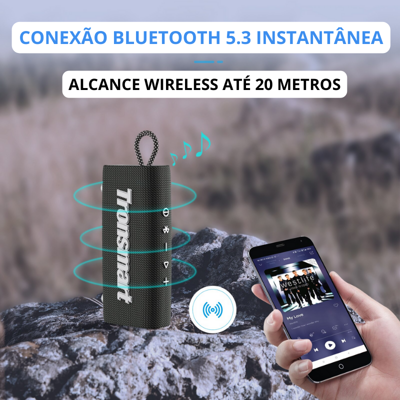 🚚 COLUNA DE SOM TRONSMART TRIP