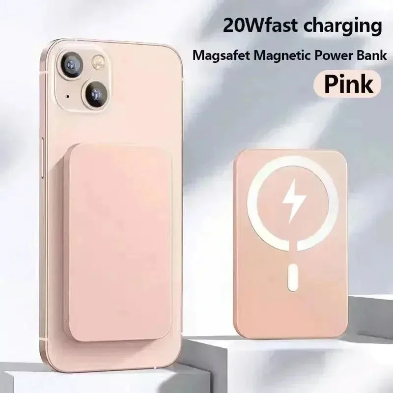 30000mAh Fast Charging Wireless Charger Macsafe Auxiliary Backup External Magnetic Battery Pack Power Bank for iPhone12 13 14 15