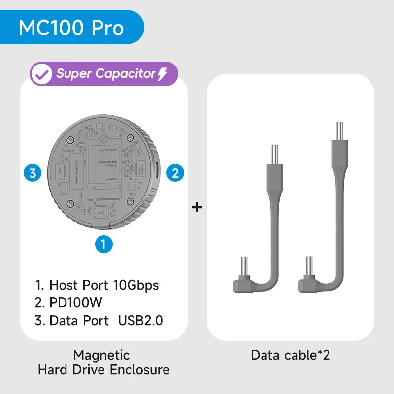 MagDrive Pro – Caixa Magnética SSD NVMe Ultraveloz para Apple & USB-C