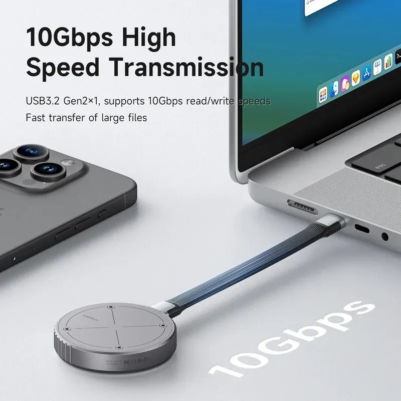 MagDrive Pro – Caixa Magnética SSD NVMe Ultraveloz para Apple & USB-C