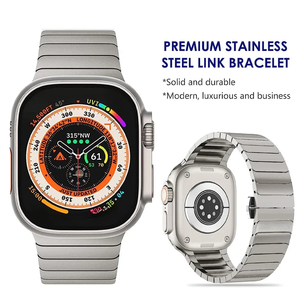 🚚 BRACELETE ESPECIAL EM INOX PARA O APPLE WATCH ULTRA