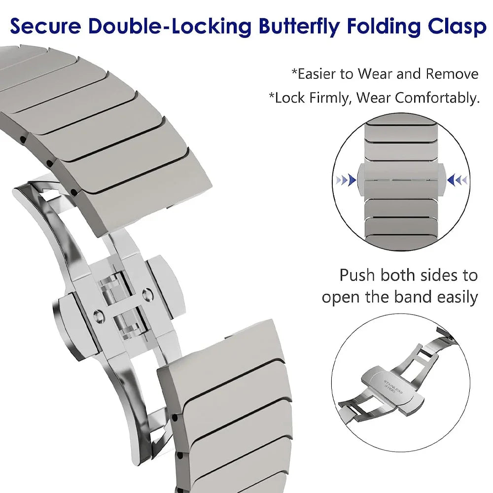 🚚 BRACELETE ESPECIAL EM INOX PARA O APPLE WATCH ULTRA